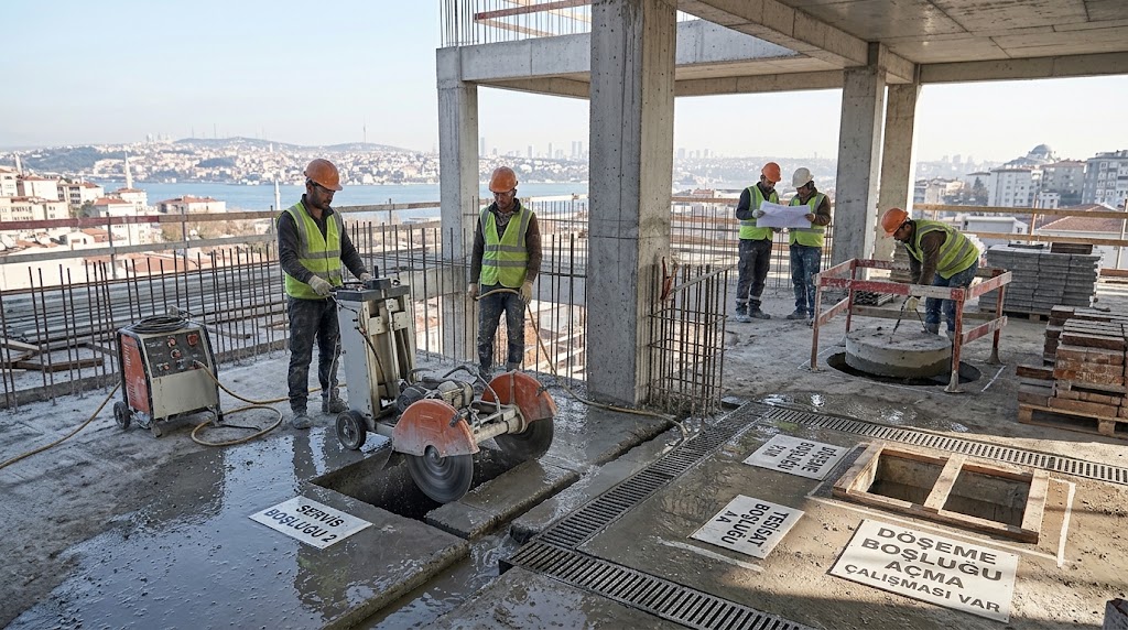 Döşeme Boşluğu Açma
